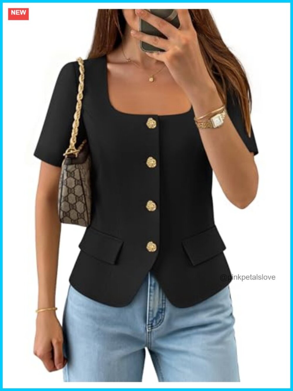 Womens Summer Vest Top Short Sleeve Blouse Suit Blazer Work Outfits